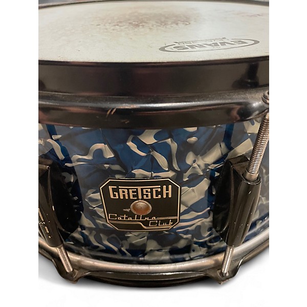 Used Gretsch Drums 14X6.5 Catalina Club Series Snare navy blue pearl marble Drum