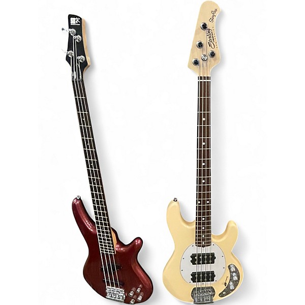 Used Sterling by Music Man Ray4 VINTAGE CREAM Electric Bass Guitar
