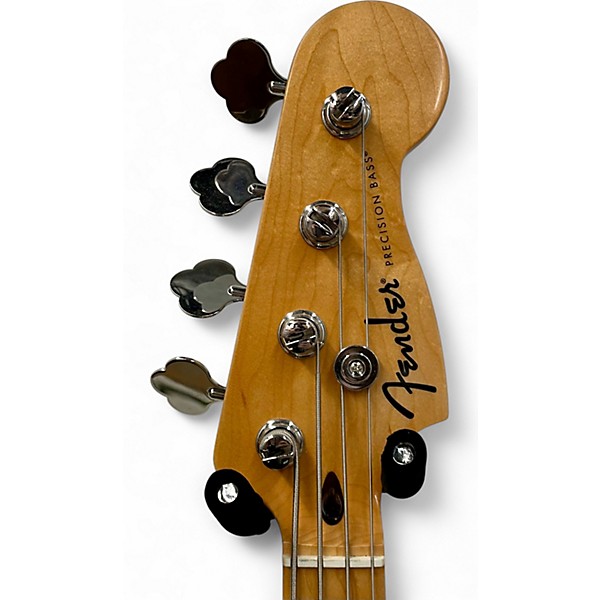 Used 2024 Fender Standard Precision Bass Classic White Electric Bass Guitar