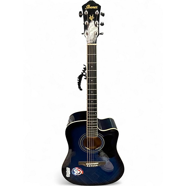 Used Ibanez V70CE Blue Acoustic Electric Guitar