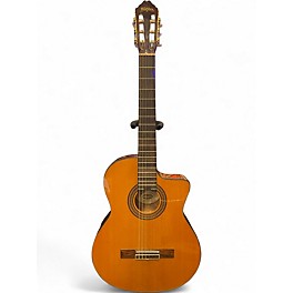 Used Washburn CX64SCE Antique Natural Classical Acoustic Guitar