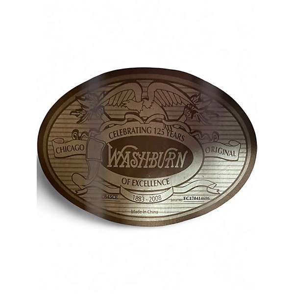 Used Washburn CX64SCE Antique Natural Classical Acoustic Guitar