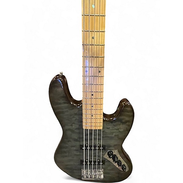 Used Allen Eden disciple 5 SPALTED GREY Electric Bass Guitar