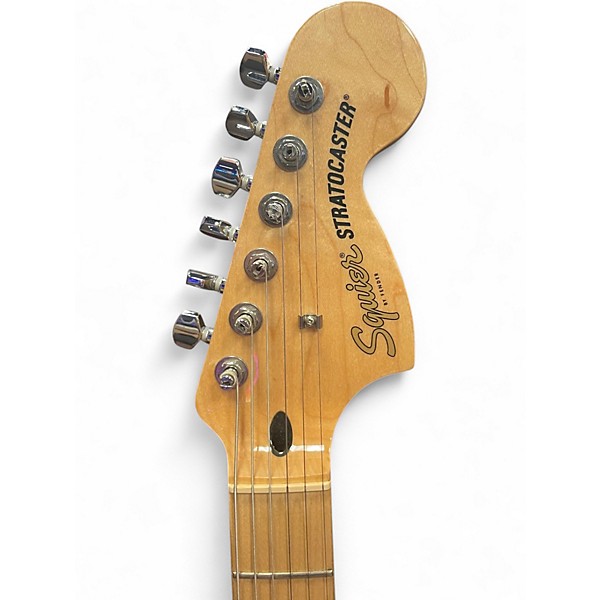 Used Squier Affinity Stratocaster FMT BLACK FLAME MAPLE TOP Solid Body Electric Guitar