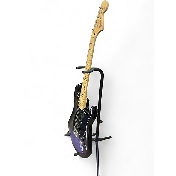 Used Squier Affinity Stratocaster FMT BLACK FLAME MAPLE TOP Solid Body Electric Guitar