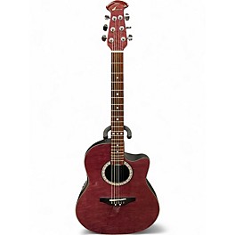 Used Ovation CK057 CELEBRITY RUBY FADE Acoustic Electric Guitar