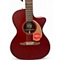 Used Fender Newporter Player Wine Red Acoustic Electric Guitar
