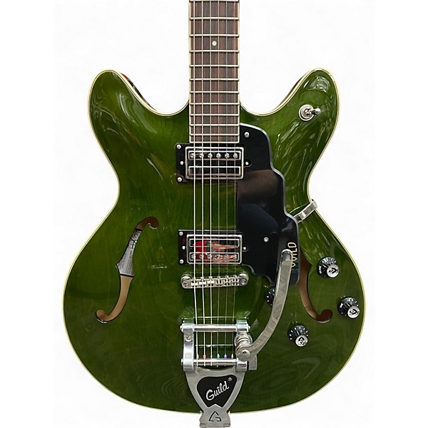 Used Guild Starfire Emerald Green Hollow Body Electric Guitar
