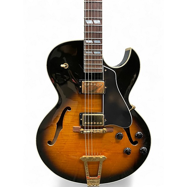 Used Gibson ES175 2 Color Sunburst Hollow Body Electric Guitar