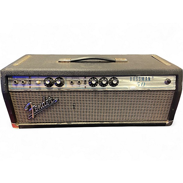 Vintage 1970s Fender bassman 50 Tube Guitar Amp Head