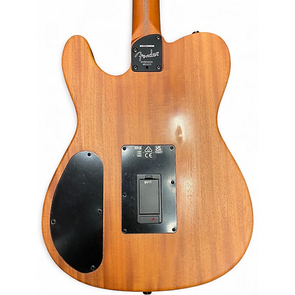 Used Fender Acoustasonic Player Telecaster Arctic White Acoustic Electric Guitar