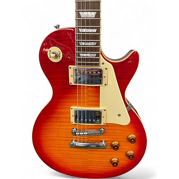 Used Epiphone Les Paul Standard Plus Cherry Sunburst Solid Body Electric Guitar