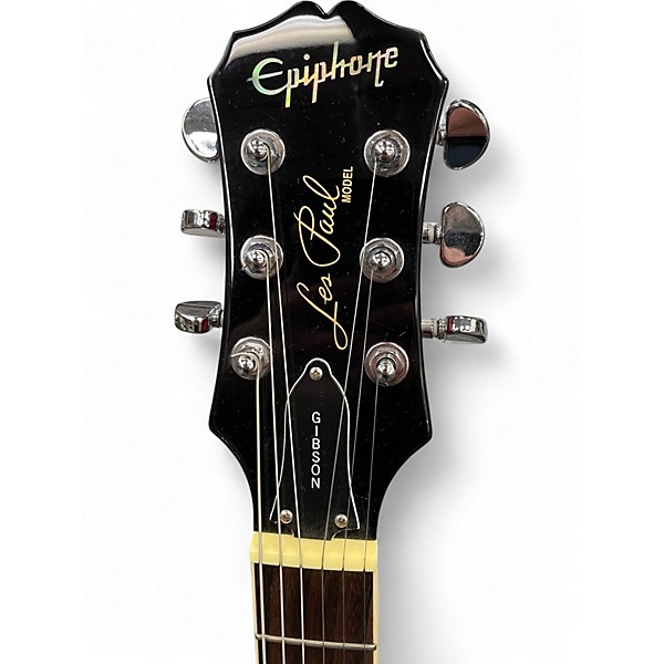 Used Epiphone Les Paul Standard Plus Cherry Sunburst Solid Body Electric Guitar