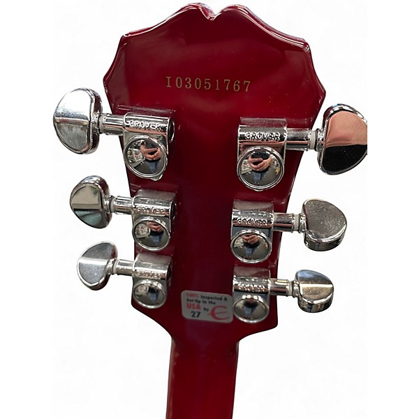 Used Epiphone Les Paul Standard Plus Cherry Sunburst Solid Body Electric Guitar