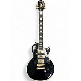Used Epiphone Les Paul Custom Black Solid Body Electric Guitar