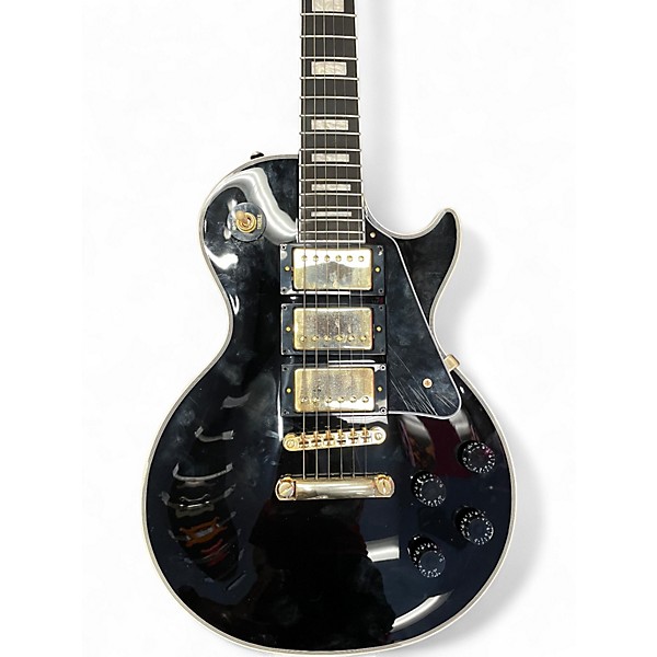 Used Epiphone Les Paul Custom Black Solid Body Electric Guitar