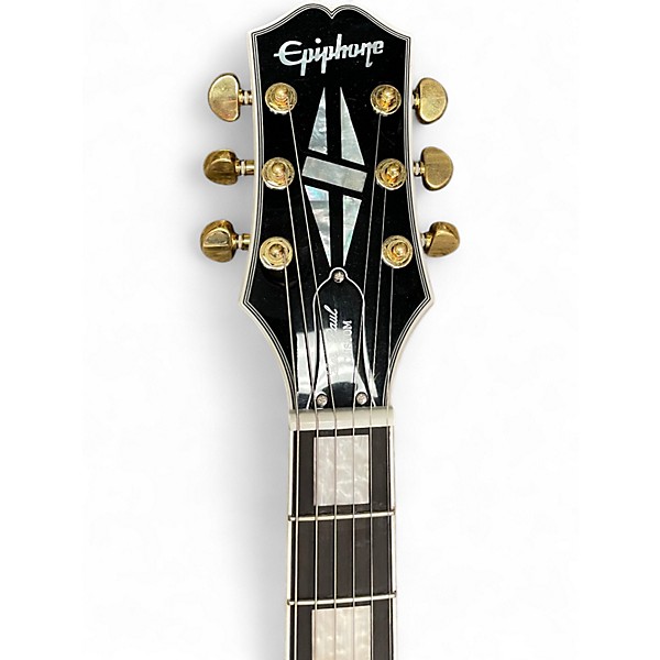 Used Epiphone Les Paul Custom Black Solid Body Electric Guitar