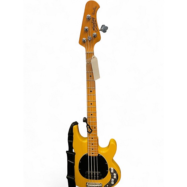 Used Sterling by Music Man RAY24CA Yellow Electric Bass Guitar