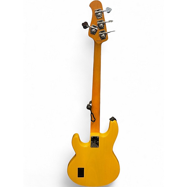 Used Sterling by Music Man RAY24CA Yellow Electric Bass Guitar