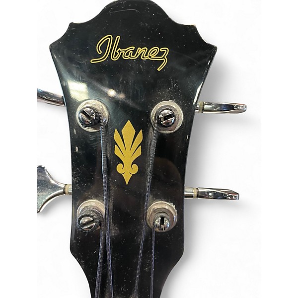 Used Ibanez AEB5E Black Acoustic Bass Guitar