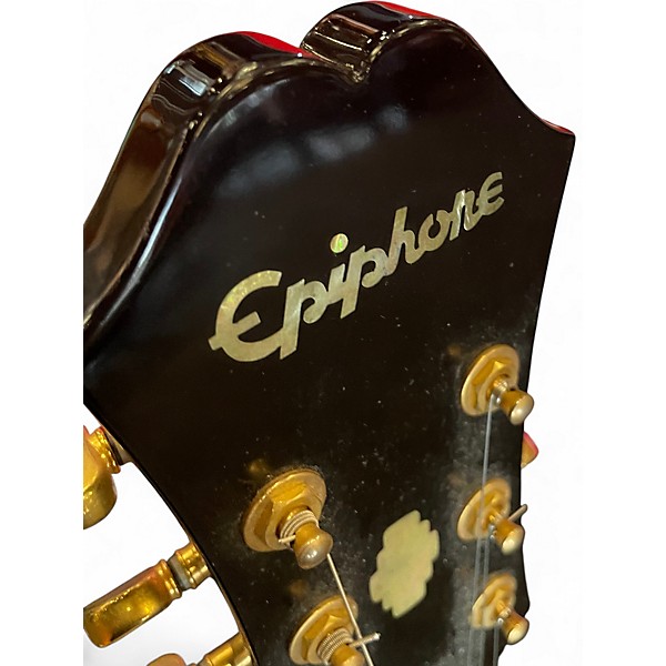 Used Epiphone Dot Deluxe Flametop 2 Color Sunburst Hollow Body Electric Guitar