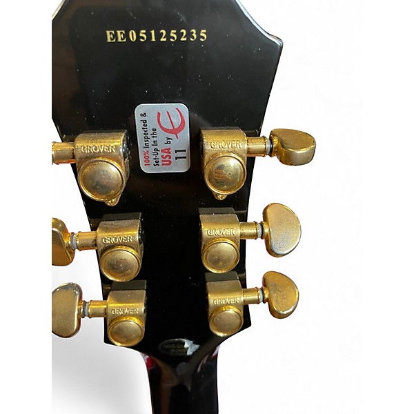 Used Epiphone Dot Deluxe Flametop 2 Color Sunburst Hollow Body Electric Guitar