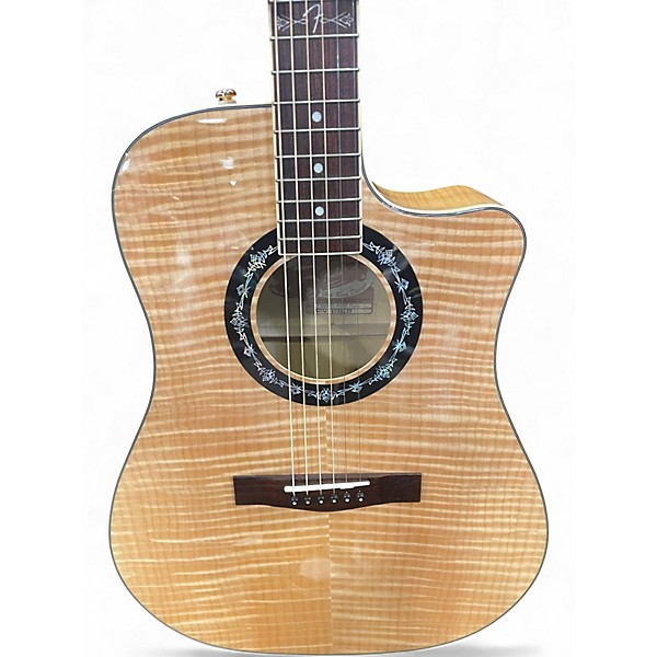 Used Fender  T Bucket 400CE  Flame Natural  Acoustic Electric Guitar