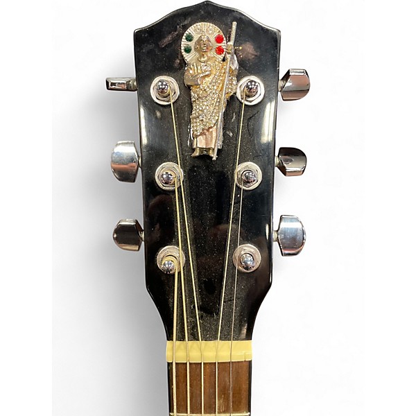 Used Fender CD60 Dreadnought Black Acoustic Guitar