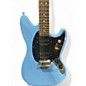 Used Squier Bullet Mustang HH Daphne Blue Solid Body Electric Guitar