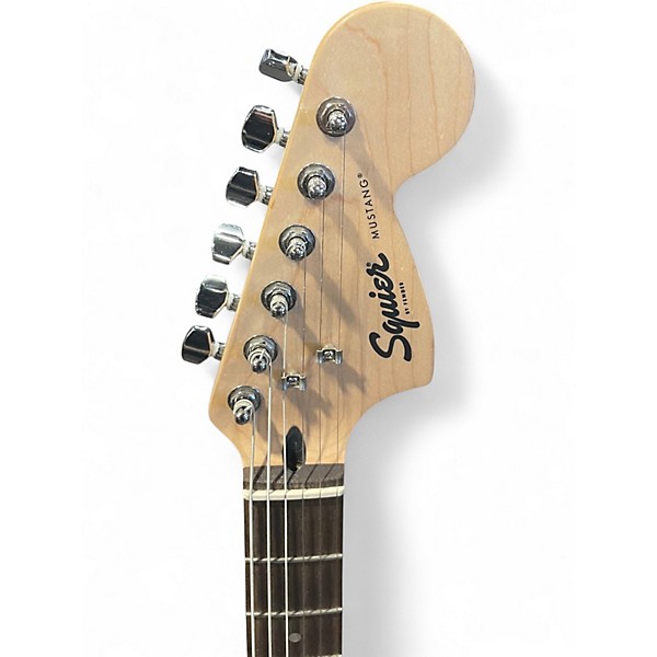 Used Squier Bullet Mustang HH Daphne Blue Solid Body Electric Guitar