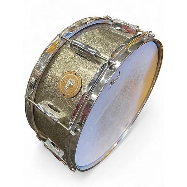 Used Pearl 3 Piece CRYSTAL BEAT TANGERINE GLASS Drum Kit