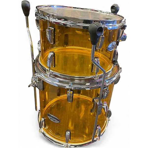Used Pearl 3 Piece CRYSTAL BEAT TANGERINE GLASS Drum Kit