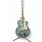 Used 2025 Gretsch Guitars G6136T Platnium Turquoise Hollow Body Electric Guitar