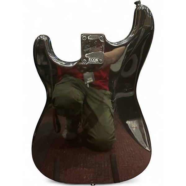 Used Squier Stratocaster HSS BLACK SPARKLE Solid Body Electric Guitar