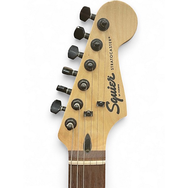 Used Squier Stratocaster HSS BLACK SPARKLE Solid Body Electric Guitar