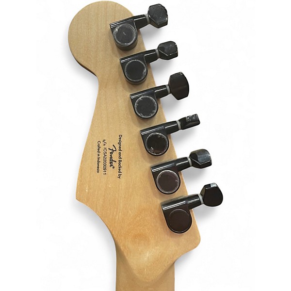 Used Squier Stratocaster HSS BLACK SPARKLE Solid Body Electric Guitar