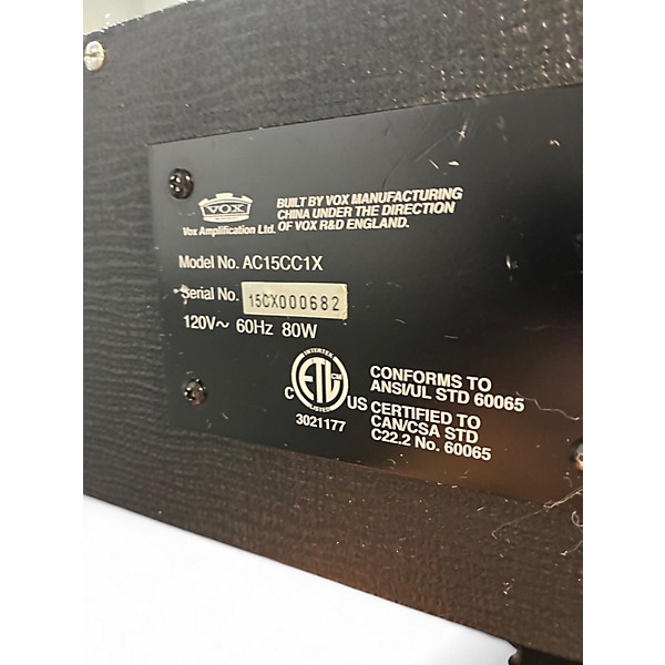 Used VOX AC15CC1X Tube Guitar Combo Amp