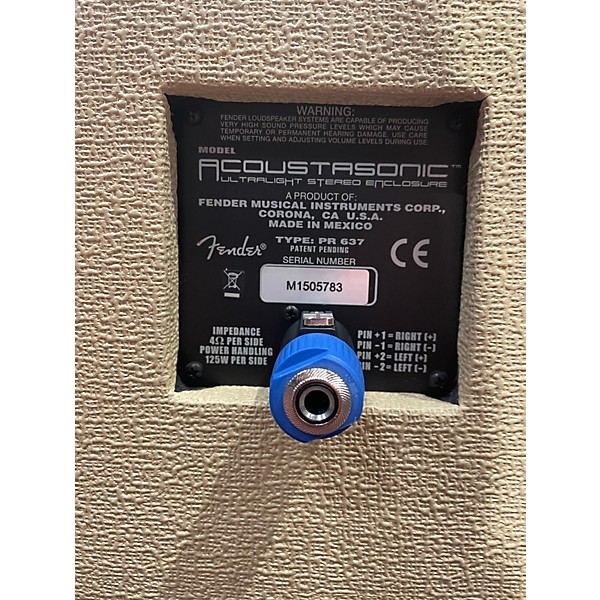 Used Fender ACOUSTASONIC ULTRALIGHT STEREO ENCLOSURE Guitar Cabinet