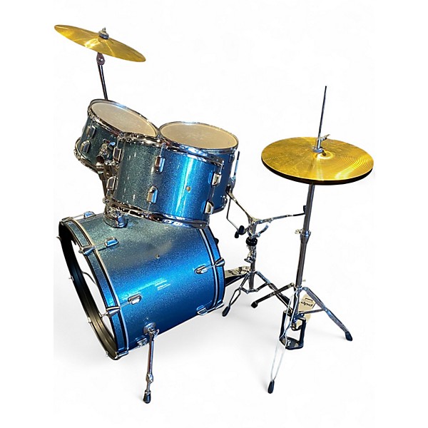 Used PDP by DW 5 Piece ENCORE BLUE SPARKLE Drum Kit