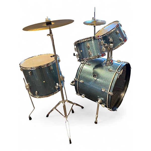 Used PDP by DW 5 Piece ENCORE BLUE SPARKLE Drum Kit