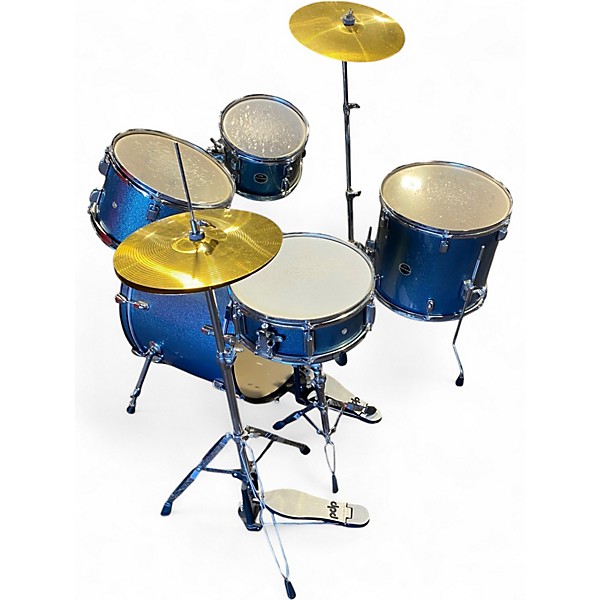 Used PDP by DW 5 Piece ENCORE BLUE SPARKLE Drum Kit