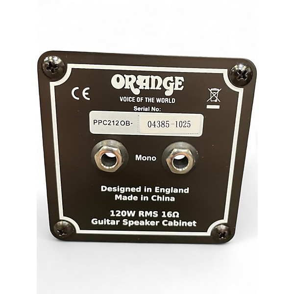 Used Orange Amplifiers PPC212OB 2x12 Open Back Guitar Cabinet