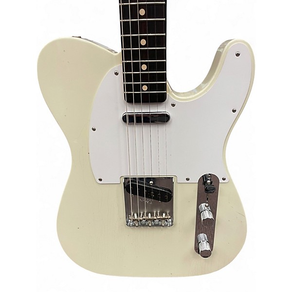 Used Fender Custom Shop Jimmy Page Telecaster White Solid Body Electric Guitar