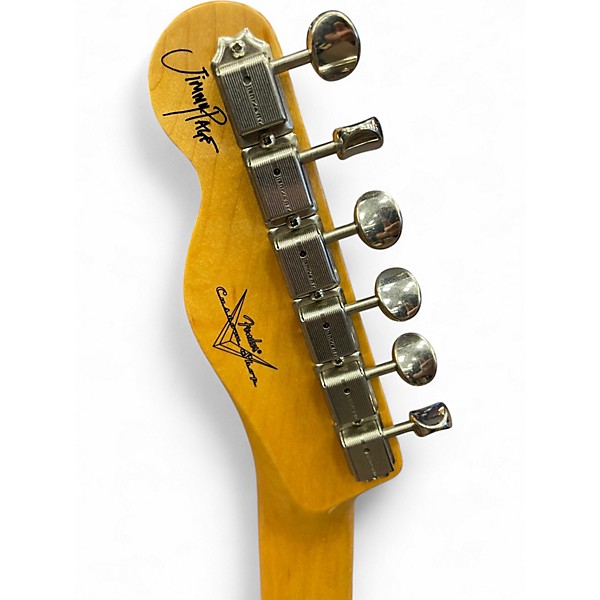 Used Fender Custom Shop Jimmy Page Telecaster White Solid Body Electric Guitar