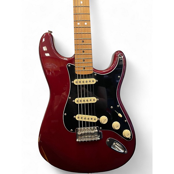 Used 1999 Fender STANDARD STRATOCASTER Midnight Wine Solid Body Electric Guitar