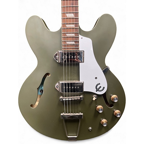 Used Epiphone CASINO WORN Royal Olive Hollow Body Electric Guitar