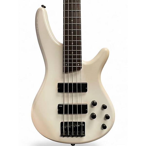 Used Ibanez SOUNDGEAR 5 STRING BASS White Electric Bass Guitar