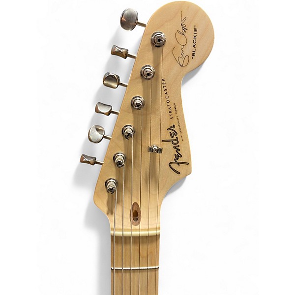 Used Fender Artist Series Eric Clapton Stratocaster Black Solid Body Electric Guitar