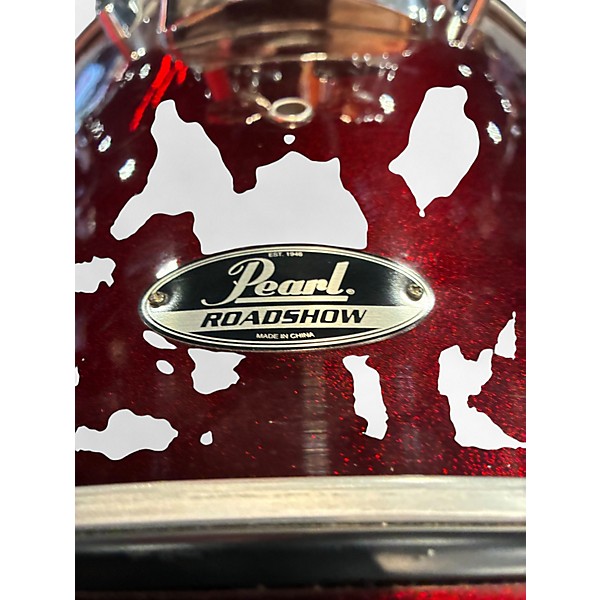 Used Pearl 5 Piece ROADSHOW WINE RED Drum Kit