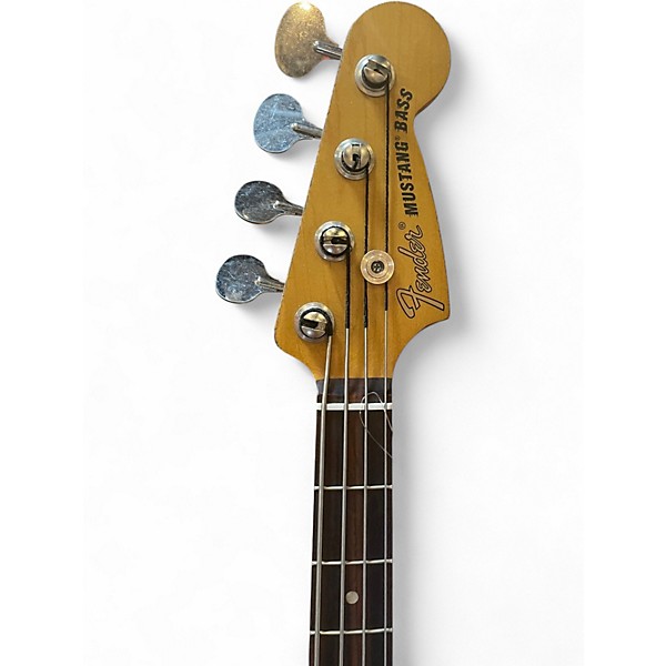 Used Fender Justin Meldal Road Worn Mustang Bass Black Electric Bass Guitar